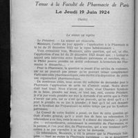 0434 - Page 418 - Compte-rendu de l'Assemblée générale de la Chambre syndicale tenue à la Faculté de Pharmacie de Paris le jeudi 19 juin 1924 (Suite)