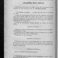 0520 - Page sans numérotation - Liste limitative des toxiques des tableaux A et B susceptibles d'être délivrés
