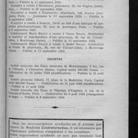 0585 - Page 557 - Informations. Ventes / Sociétés