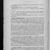 0768 - Page 730 - Comité technique et disciplinaire. Séance du 19 novembre 1924. Rôle du Comité disciplinaire / Formule pratique de la Liqueur de Dakin / Protargol et Argyrol