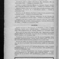 0794 - Page 756 - Informations. Ventes / Sociétés