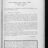 0593 - Page 585 - Attention aux camelots qui offrent des lampes électriques. Lampes électriques, dépôt de lampes « Philips » E. Bordoy...