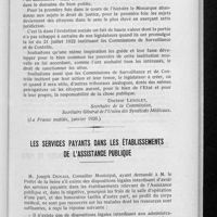 0049 - Page 47 - Le rôle social des commissions de contrôle / Les services payants dans les établissements de l'assistance publique