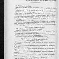 0078 - Page 76 - Ministère des pensions. Commission supérieure de surveillance et de contrôle des soins gratuits