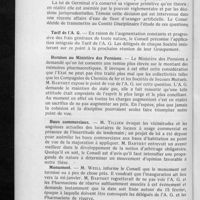 0080 - Page 78 - Conseil de la Fédération des sociétés pharmaceutiques d'arrondissements de Paris et de la Seine. Séance du 3 décembre 1925. Décret du 29 août 1925 / Tarif de l'A. G. / Remises au Ministère des pensions / Baux commerciaux / Monument