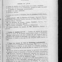 0218 - Page 217 - Comité technique et disciplinaire. Séance du mercredi 24 février 1926. 1° Lecture et adoption du P.-V. / 2° Exposé des travaux du Code de déontologie professionnelle