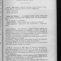 0428 - Page 421 - Réunion de la 24e circonscription de la C. S. des pharmaciens de la Seine le jeudi 22 avril à 15 heures. Election des délégués / Loi de 8 heures / C. N. P. F.