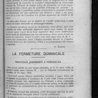 0520 - Page 511 - Commentaires / La fermeture dominicale