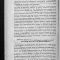 0597 - Page 586 - La Chambre syndicale des pharmaciens de la Seine et le coefficient de 25 %. Bénéfices commerciaux réalisés à Paris dans les pharmacies de petite et moyenne importance. Compte rendu de l'entrevue accordée à la Chambre syndicale le mercredi 21 avril 1926 par M. le directeur des contributions directes / Rapport envoyé à M. Honnorat, inspecteur à la direction des contributions directes