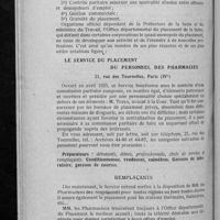 0719 - Page 704 - Brochure de propagande. Le Service du placement du personnel des pharmacies