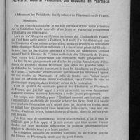 0780 - Page 763 - Union nationale des étudiants de France. Secrétariat général permanent des étudiants en pharmacie