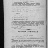 0823 - Page 798 - Direction générale des contributions indirectes. Circulaire n° 269 du 5 octobre 1926. Impôt sur le chiffre d'affaires / Propriété commerciale. Avis important