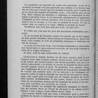 0903 - Page 876 - La loi sur les accidents du travail n'est pas applicable aux victimes de la science