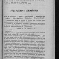 0906 - Page 879 - Jurisprudence du travail. Louage d'ouvrage et d'industrie. - Louage de Services. - Congé. - Délai. - Renonciation. - Règlement d'atelier. - Applicabilité. - Condition. - Connaissance. - Règlement postérieur à l'embauchage / Jurisprudence commerciale. Fonds de commerce. - Vente. - Intermédiaire. - Mandataire du vendeur. - Chiffre d'affaires. - Résiliation. - Réduction du prix