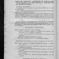 0018 - Page 14 - Ministère des pensions. Commission tripartite supérieure de surveillance et de contrôle des soins médicaux, chirurgicaux et pharmaceutiques
