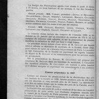 0096 - Page 90 - Société des pharmaciens agréés. Réunion du 10 février 1927. Examen préparatoire de 1927