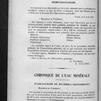 0512 - Page 498 - Chronique de la spécialité / Chronique de l'eau minérale