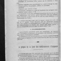 0020 - Page 16 - Assistance médicale gratuite. Nouveau tarif en vigueur / A propos de la liste des médicaments d'urgence