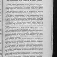 0021 - Page 17 - Discours prononcé au Banquet de la Chambre syndicale des fabricants de produits pharmaceutiques par le Président de la Chambre syndicale