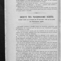 0022 - Page 18 - Discours prononcé au Banquet de la Chambre syndicale des fabricants de produits pharmaceutiques par le Président de la Chambre syndicale / Société des pharmaciens agréés. Compte rendu de la réunion du 10 novembre 1927 de la Société des pharmaciens agréés