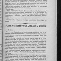 0119 - Page 113 - Quos vult !... / Encore un nom et une adresse à retenir