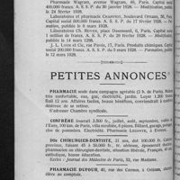 0250 - Page 242 - Informations. Renseignements divers. Sociétés / Petites annonces