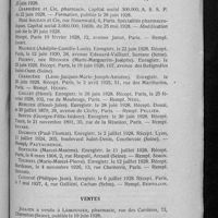 0597 - Page 581 - Informations. Renseignements divers. Sociétés / Ventes
