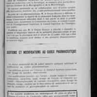 0617 - Page 599 - M. le Doyen Radais / Additions et modifications au codex pharmaceutique