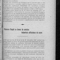 0691 - Page 671 - Si vous employez des étrangers / Ristourne d'impôt en faveur de certains industriels utilisateurs de sucre