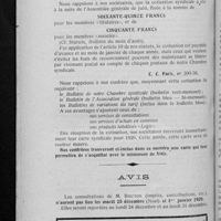 0868 - Page 844 - Paiement de la cotisation pour 1929 / Avis