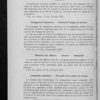 0896 - Page 872 - Questions prud'hommales. Modification de contrat par l'employeur. - Refus par l'employé. - Indemnité / Voyageur de Commerce. - Contrat de louages de Services / Marasme des affaires. - Renvoi. - Indemnité / Comptable ambulant. - Nécessité d'un contrat de louage