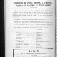 0596 - Page 580 - La taxe sur le chiffre d'affaires et les pharmaciens. Note rectificative et complémentaire / Communiqué du Syndicat national de l'industrie française du sparadraps et tissus adhésifs