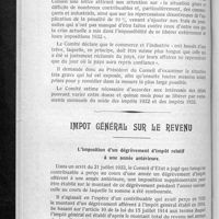 0410 - Page 390 - Les impôts en retard / Impôt général sur le revenu. L'imposition d'un dégrèvement d'impôt relatif à une année antérieure