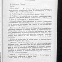 0049 - Page 43 - Les produits dit « hygiéniques ». Produits supportant le droit de consommation au tarif de 1. 350 francs par hectolitre d'alcool pur