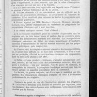 0125 - Page 115 - Société des pharmaciens agréés de la Faculté de pharmacie de Paris. Procès-verbal de la réunion du 6 décembre 1934. Echos des interrogations et des examens / Pharmaciens agrées et stagiaires
