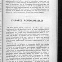 0213 - Page 199 - Note sur le fonctionnement d'un dispensaire mutualiste / Journées remboursables