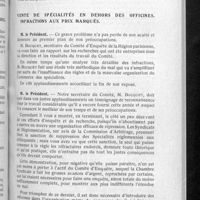 0601 - Page 567 - Assemblée générale de la Chambre syndicale du 20 juin 1935. Fin du compte-rendu (Voir Bulletin de juin et de juillet). Modifications au règlement du Comité disciplinaire / Vente de spécialités en dehors des officines. Infractions aux prix marqués