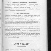 0611 - Page 577 - Faculté de pharmacie de Paris. Enseignement complémentaire d'optique réservé aux pharmaciens / Cambriolages