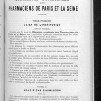 0695 - Page 657 - Statuts de la Chambre syndicale des pharmaciens de Paris et la Seine