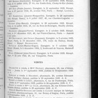 0827 - Page 785 - Informations. Renseignement divers. Enregistrement des diplômes / Ventes