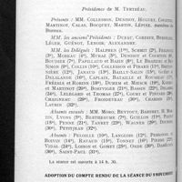 0930 - Page 880 - Conseil d'administration. Compte rendu le la séance du mercredi 11 décembre. Adoption du compte rendu de la séance du 9 novembre