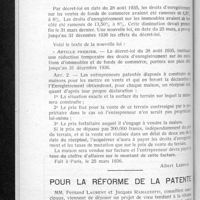 0480 - Page 460 - Législation. Les droits d'enregistrement / Pour la réforme de la patente
