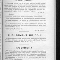 0717 - Page 683 - Dernières nouvelles. Courrier / Changement de prix / Accident