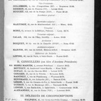 0003 - Page sans numérotation - Conseil d'administration pour l'année 1936-1937