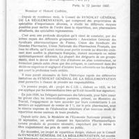 0029 - Page 23 - Réglementation. Lettre ouverte aux pharmaciens de France. Syndicat général de la réglementation