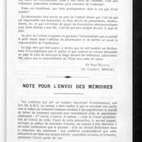 0033 - Page 27 - Pansements d'urgence faits dans les officines pharmaceutiques. - - Qui doit les payer ? / Note pour l'envoi des mémoires