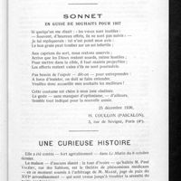 0089 - Page 83 - Varia. Sonnet en guise de souhaits pour 1937 / Une curieuse histoire