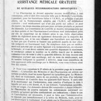 0109 - Page 99 - Dernières nouvelles. Assistance médicale gratuite de quelques recommandations importantes