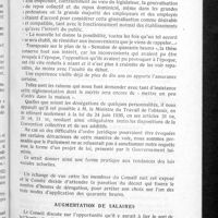 0216 - Page 203 - Conseil d'administration. Compte rendu de la séance du jeudi 11 mars 1937. La réglementation des heures d'ouverture et de fermeture des officines / Augmentation de salaires