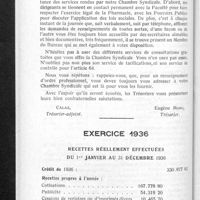 0317 - Page 298 - Rapport sur l'exercice financier de l'année 1936. Exercice 1936